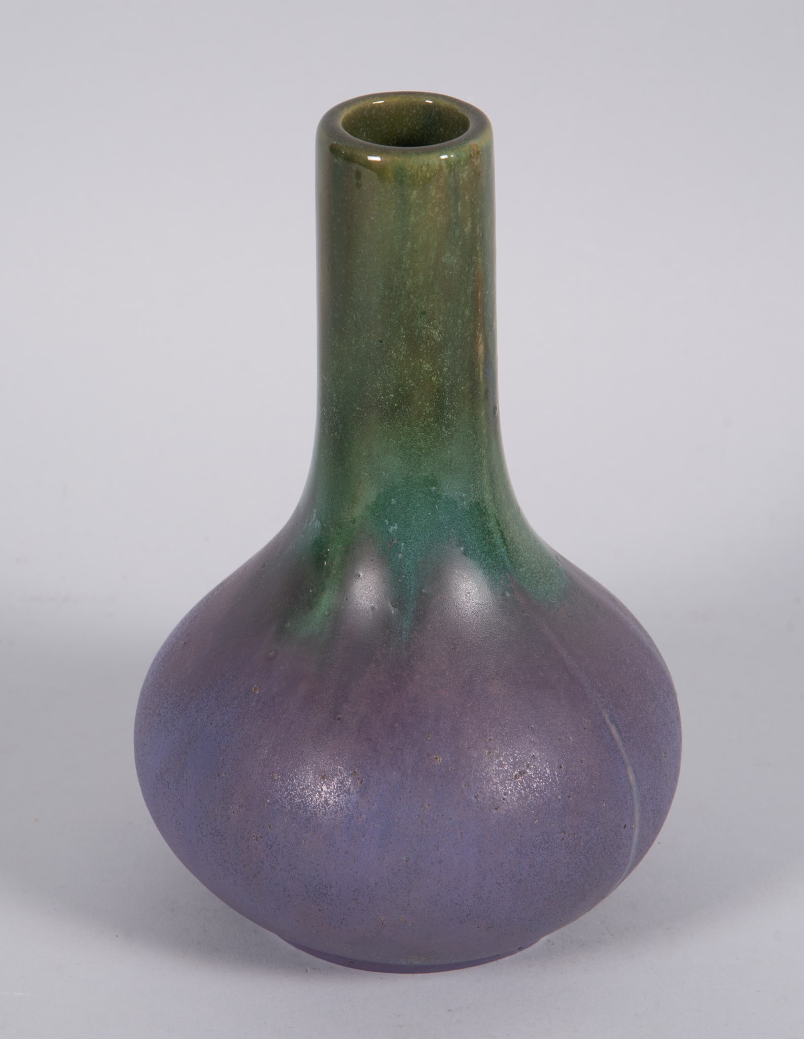 Fulper Pottery Green to Purple Flambe Vase (1 of 4)