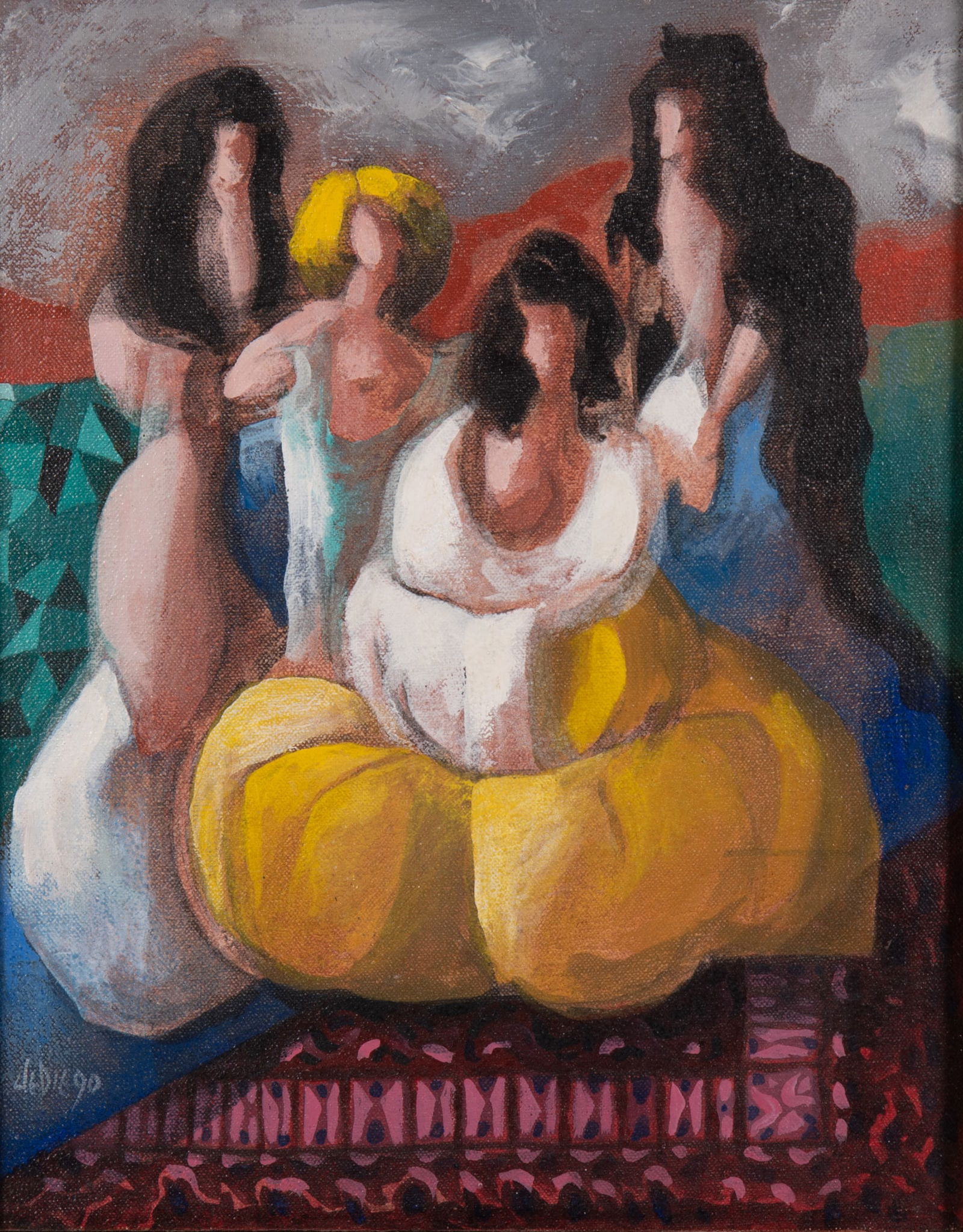 Julio de Diego, Spain (1900-1979), Four Women, oil on canvas (1 of 5)