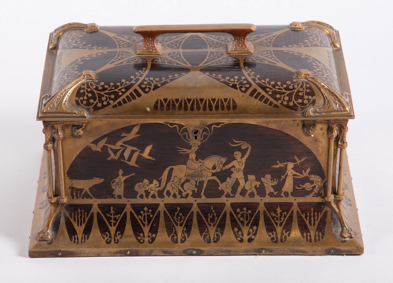 A Fine Erhard & Sohne Jugendstil Inlaid Fairy Tale Box (1 of 5)