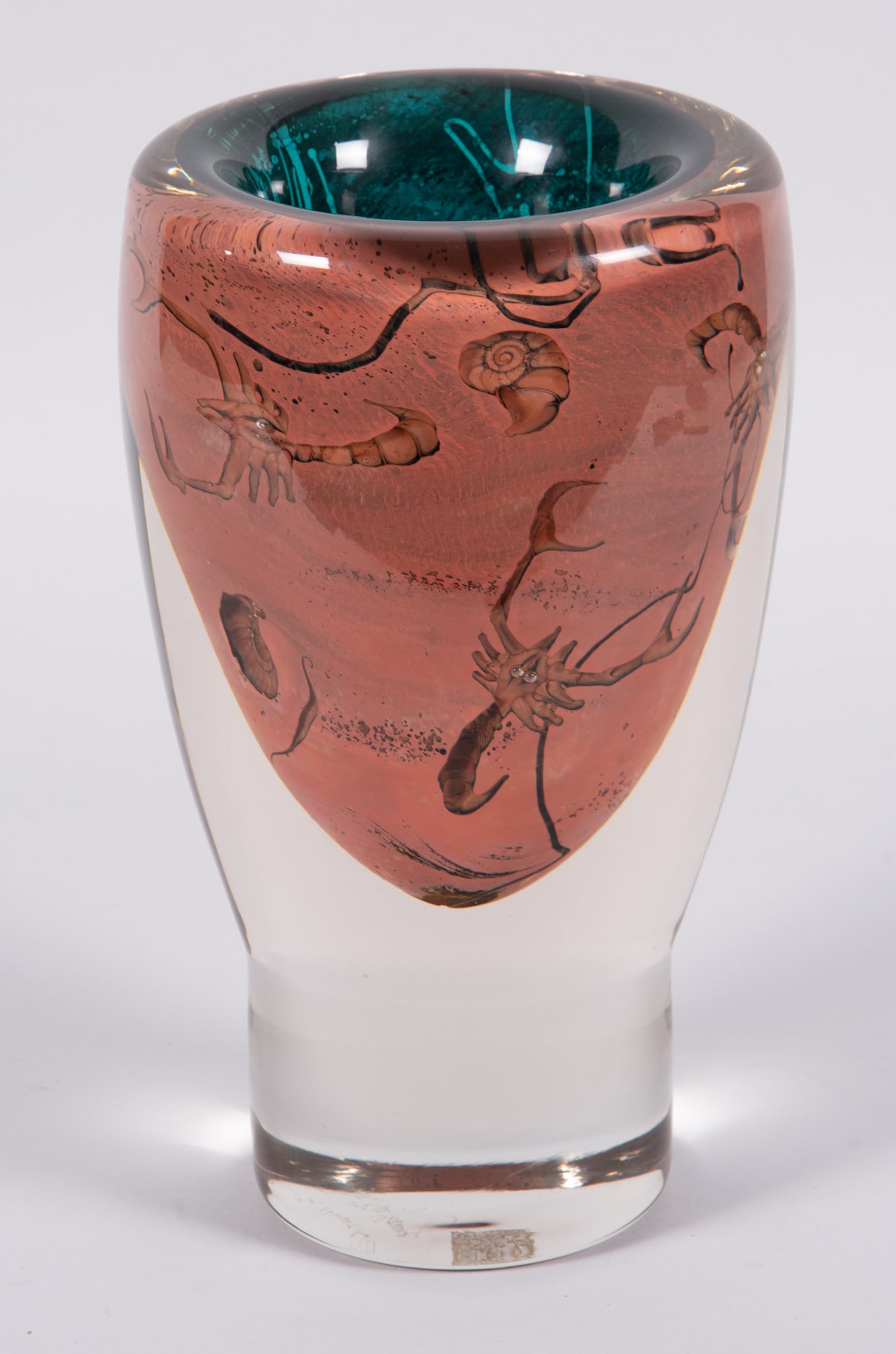 Brent Young, California / Ohio (b. 1946), "So What Now?" Fossil Vase, glass (1 of 4)