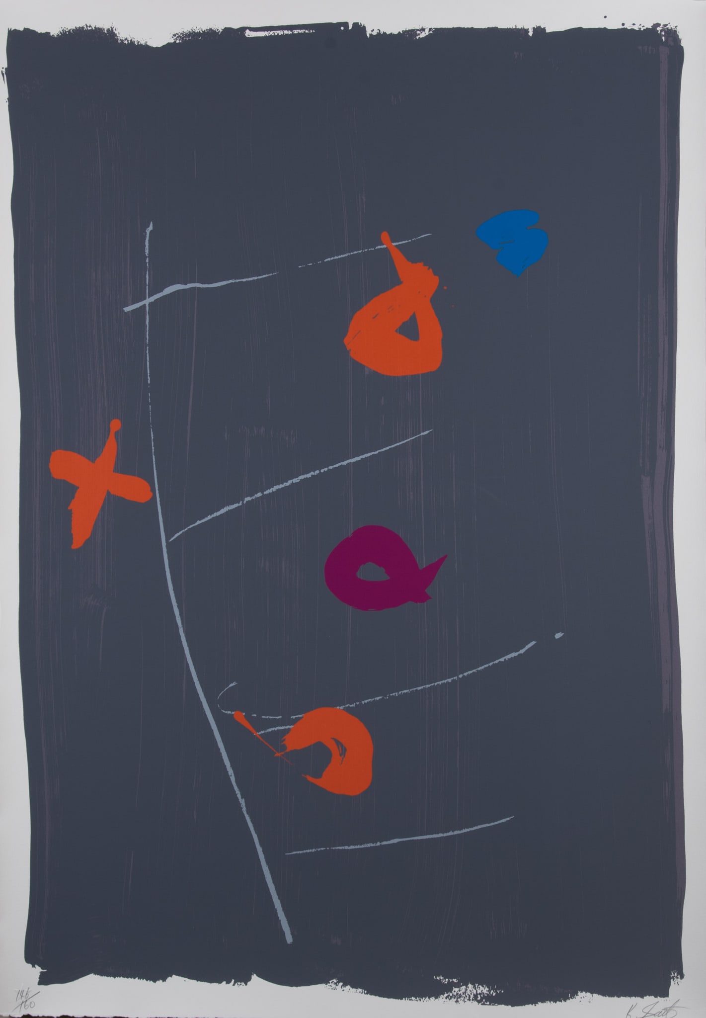 Kikuo Saito, Japan (1939-2016), Beggar's Ladder, screenprint, ed. 146/160 (1 of 5)