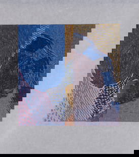 Susan Crile, American (b. 1942), The Weaver Sleeps, 1989, woodcut, ed. 7/21: Susan CrileAmerican, (b. 1942)The Weaver Sleeps, 1989woodcut, ed. 7/21signed, dated, titled, and numbered in pencil lower margin, unframed.Paper: 19 1/4 x 17 inches