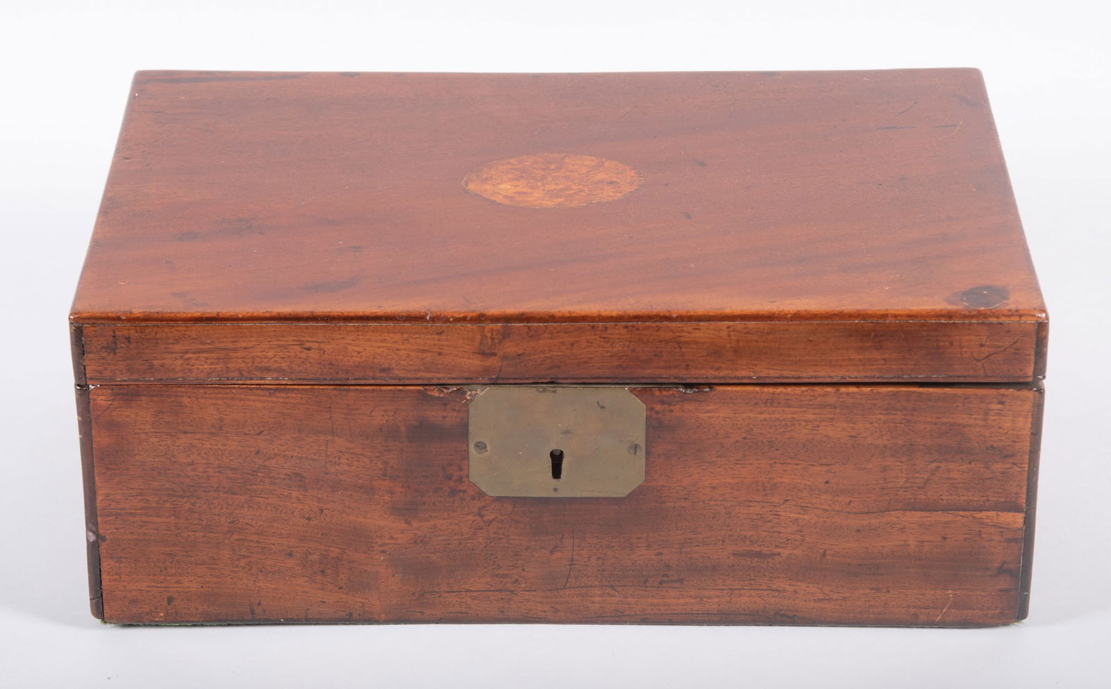 Large 19th Century English Mahogany Writing Lap Desk (1 of 3)