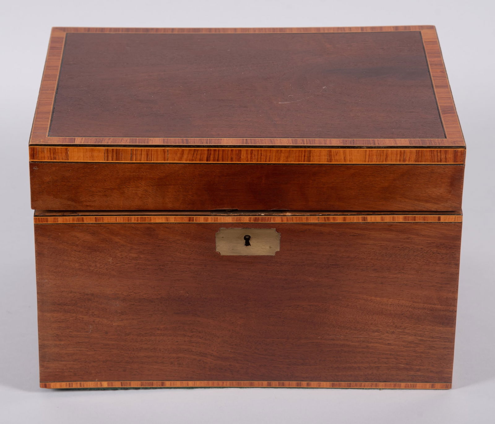 19th Century English Mahogany Lidded Document Box (1 of 3)