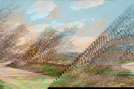 Olive Parker Black, American (1868-1948), Landscape, oil on canvas: Olive Parker BlackAmerican, (1868-1948)Landscapeoil on canvas signed lower left, framed. 16 x 24 inches (canvas)