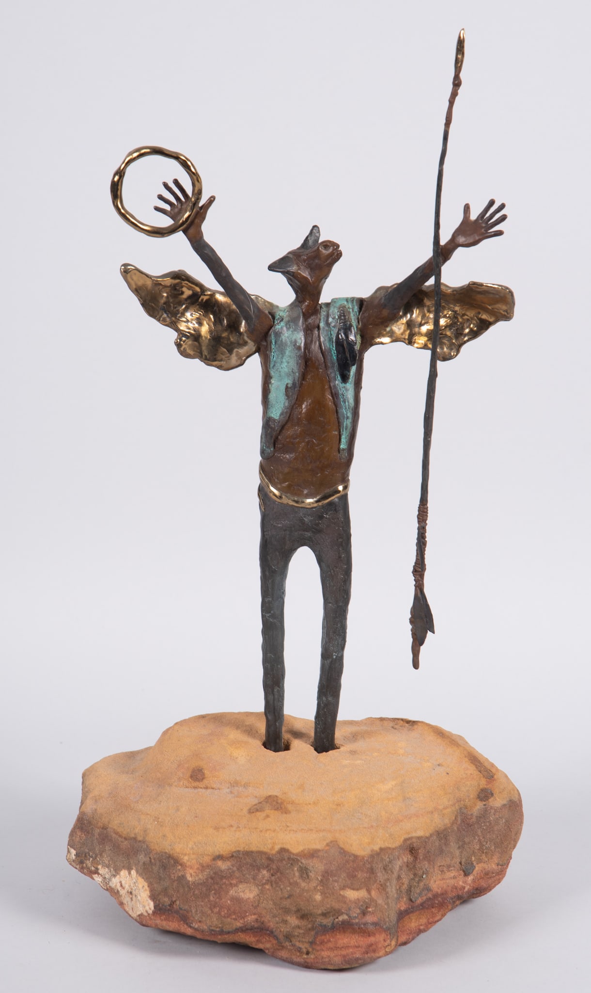 Bill Worrell, American 1936-2021, Shaman, Bronze Sculpture (1 of 4)