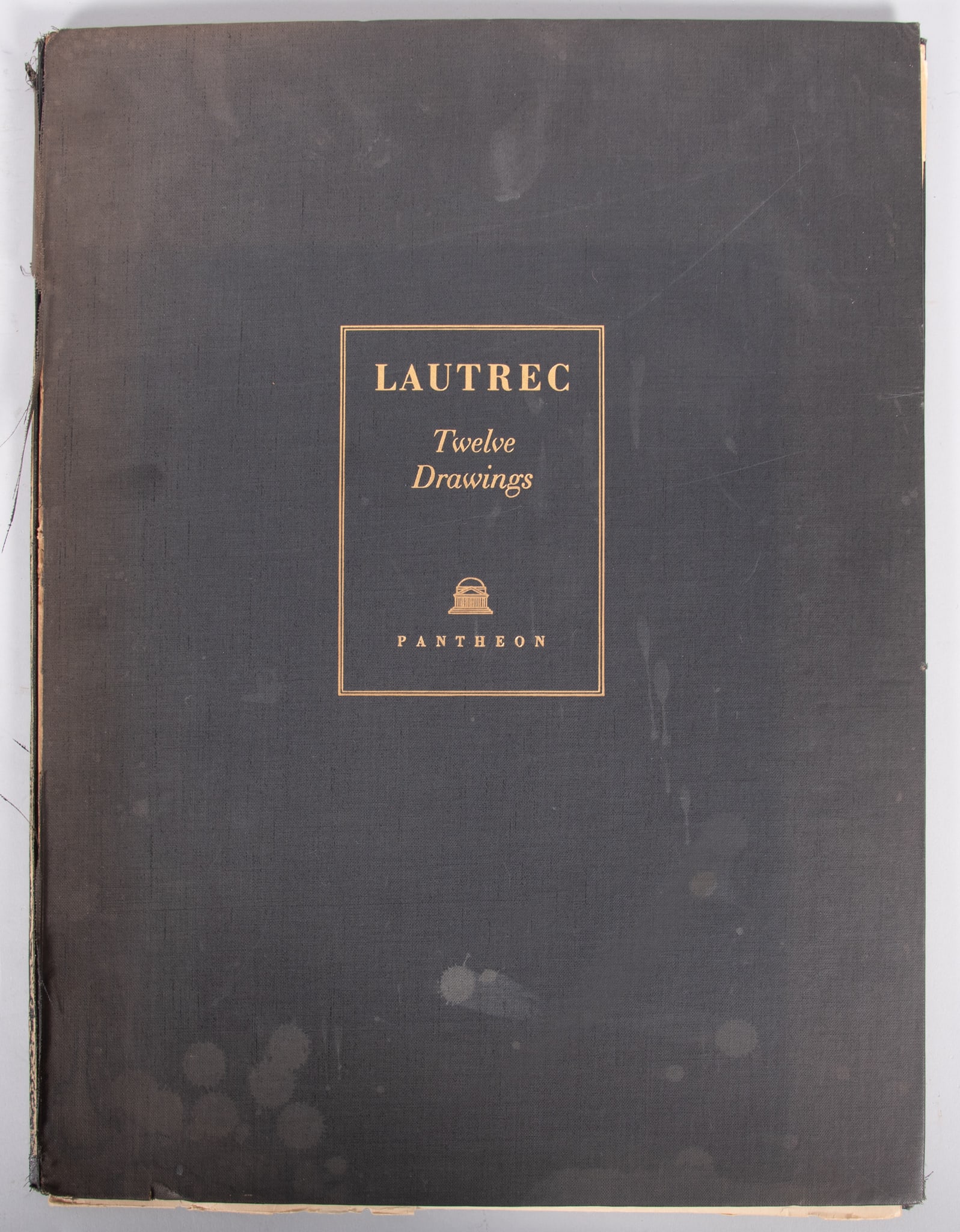 Toulouse-Lautrec Twelve Drawings, 12 Plates, Albert Carman Publisher: B.T. Batsford, Ltd. (London: Toulouse-Lautrec Twelve Drawings, 12 Plates, Albert Carman Publisher: B.T. Batsford, Ltd. (London /Pantheon Books Printing Year: 1945 Elephant folio bound in black cloth with bright gilt embossing con