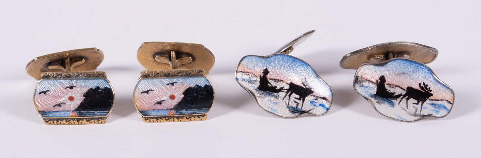 Sterling Enameled Cufflinks (1 of 3)