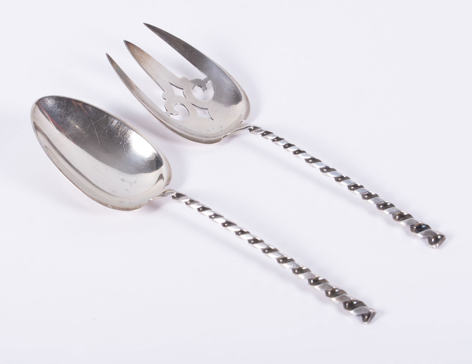 A Rare Dominick & Haff Sterling Silver Salad Set (1 of 3)