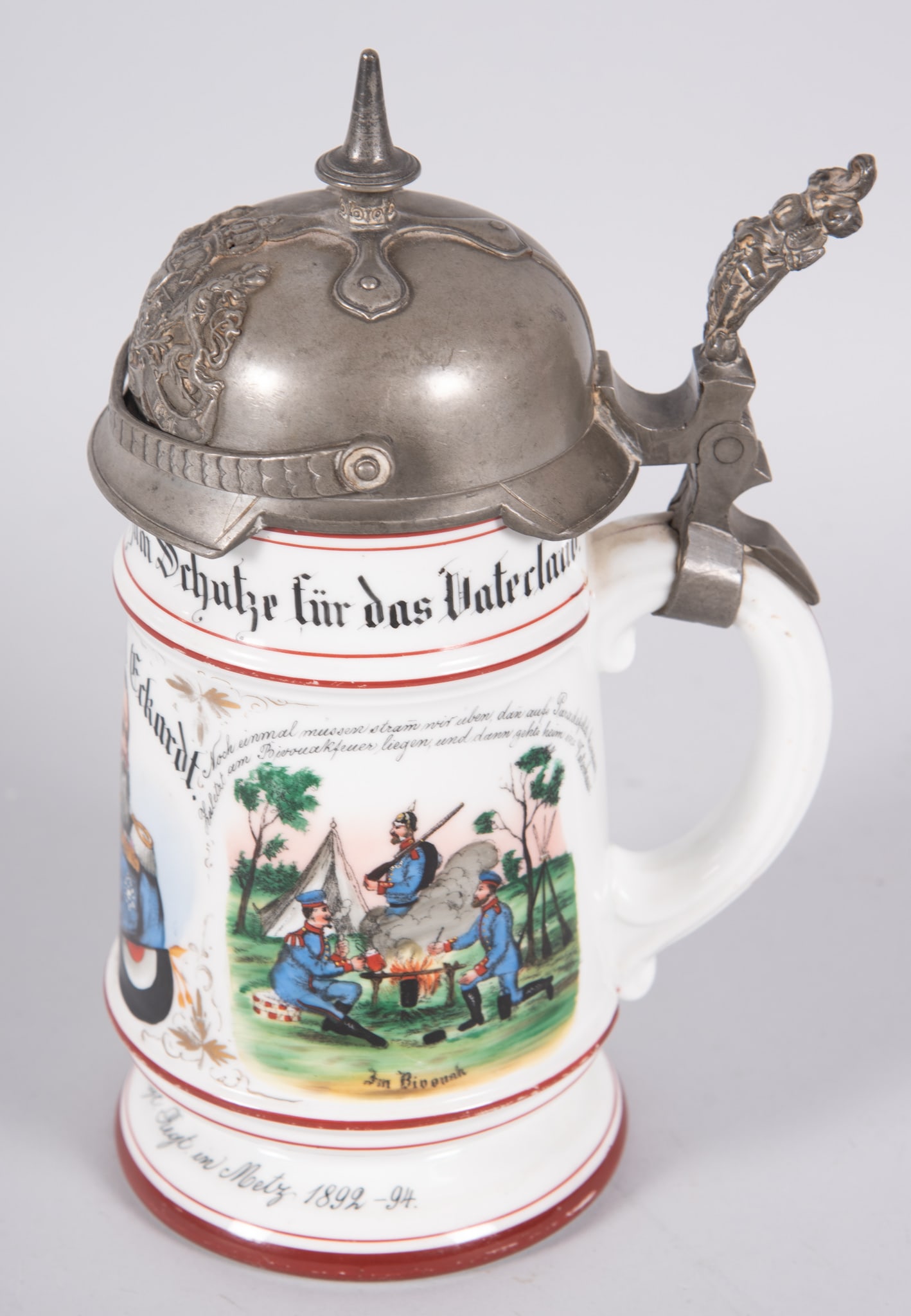 A German Imperial Regimental Stein with Lithophane (1 of 4)