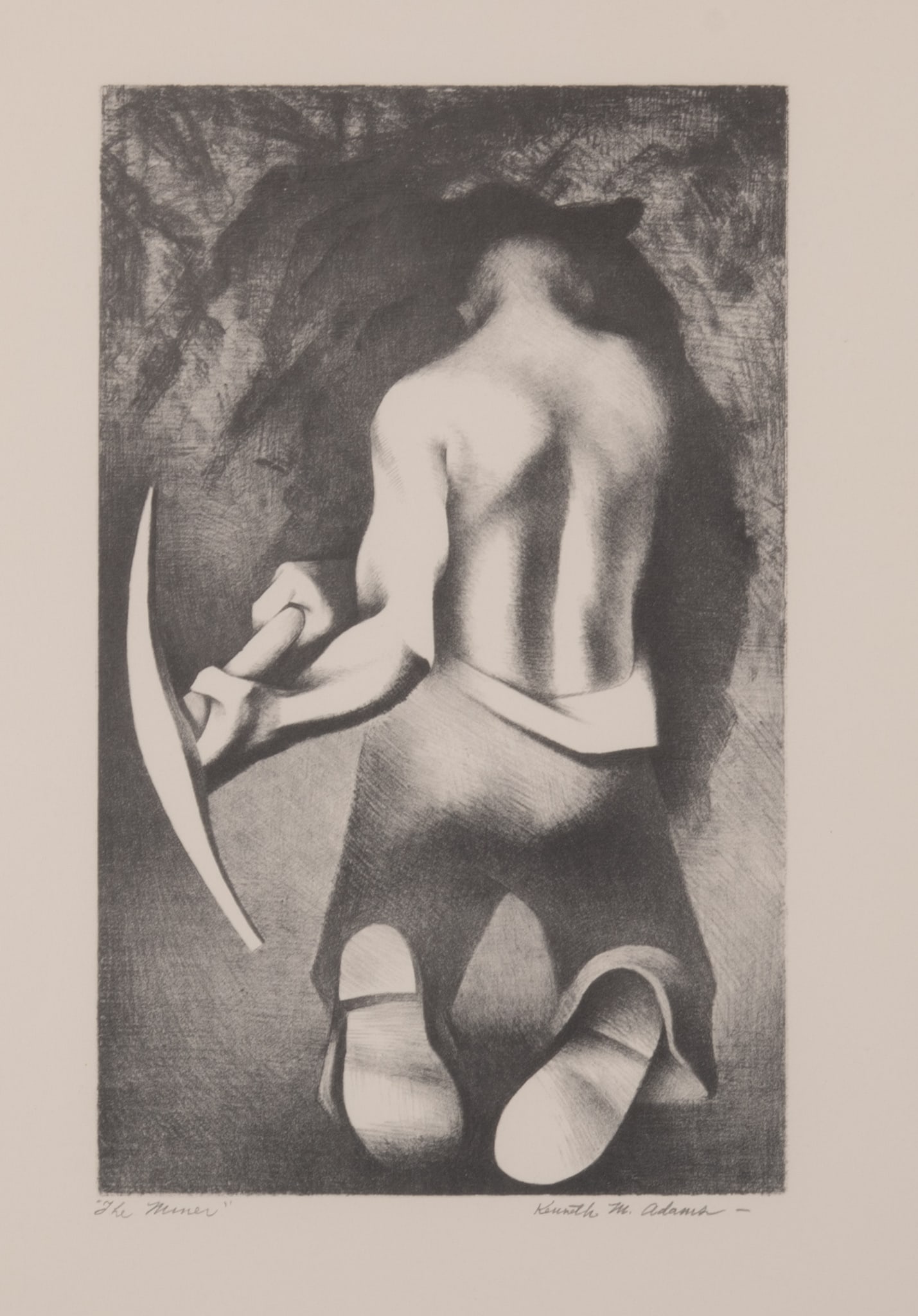 Kenneth Miller Adams, New Mexico/Kansas (1897-1966), From: Portfolio of Lithographs, New Mexico: Kenneth Miller AdamsNew Mexico/Kansas, (1897-1966)From: Portfolio of Lithographs, New Mexico Artists Series No 1, 1950eight offset lithographssigned in the plates, each framed.Overall with frame: 18 x