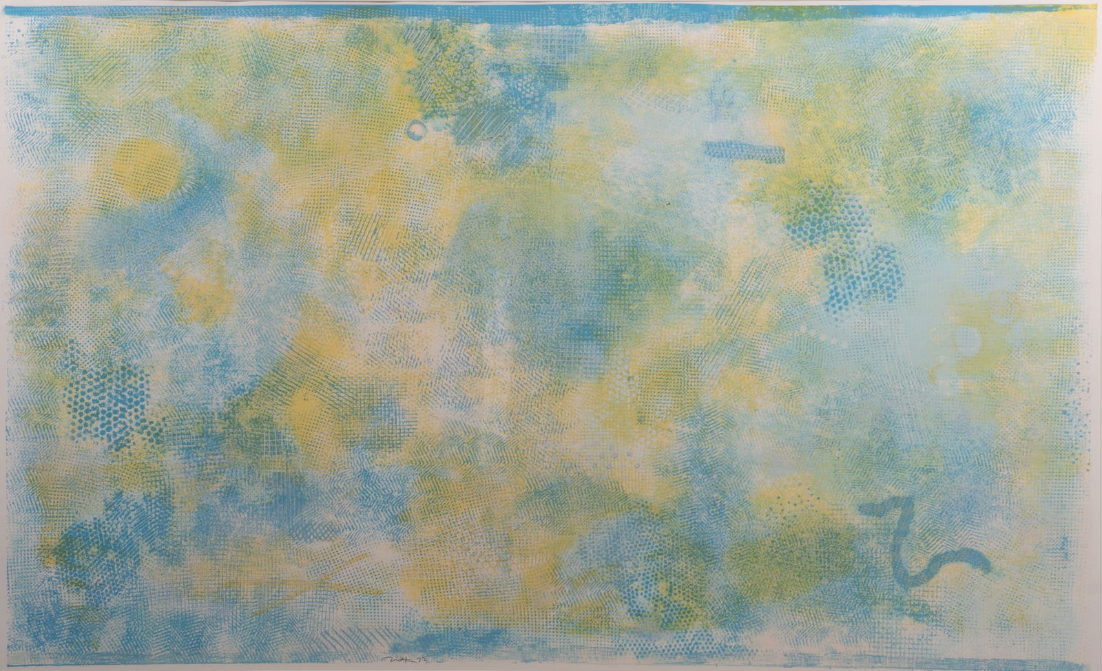 Robert Natkin, American (1930-2010), Untitled, 1973, screenprint, ed. 3/45: Robert NatkinAmerican, (1930-2010)Untitled, 1973screenprint, ed. 3/45signed, dated, and numbered in pencil lower margin, framed.image: 33 x 55 inches