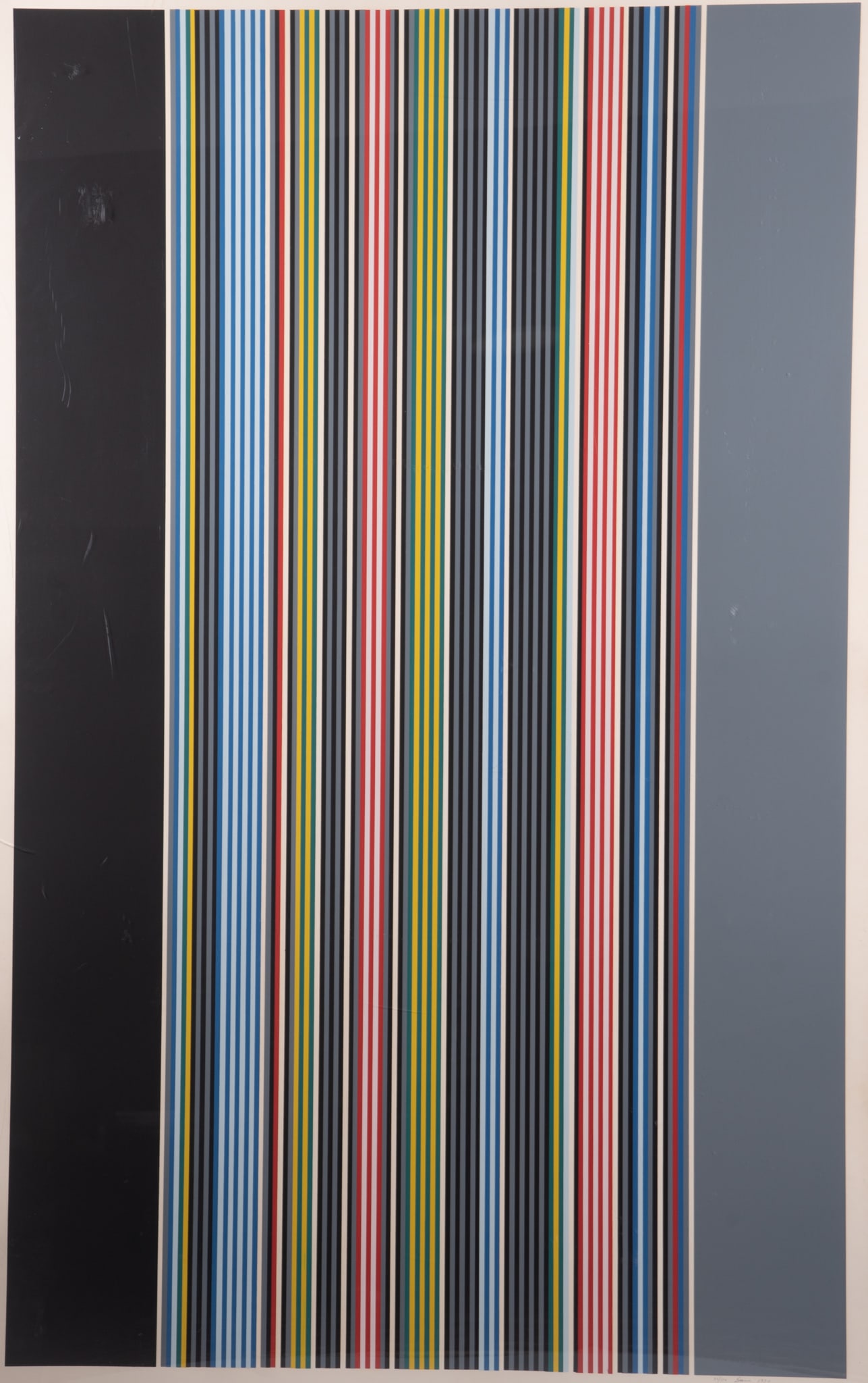 Gene B Davis, American (1920-1985), Black Watch III, 1974, color screenprint, ed. 30/150 (1 of 5)