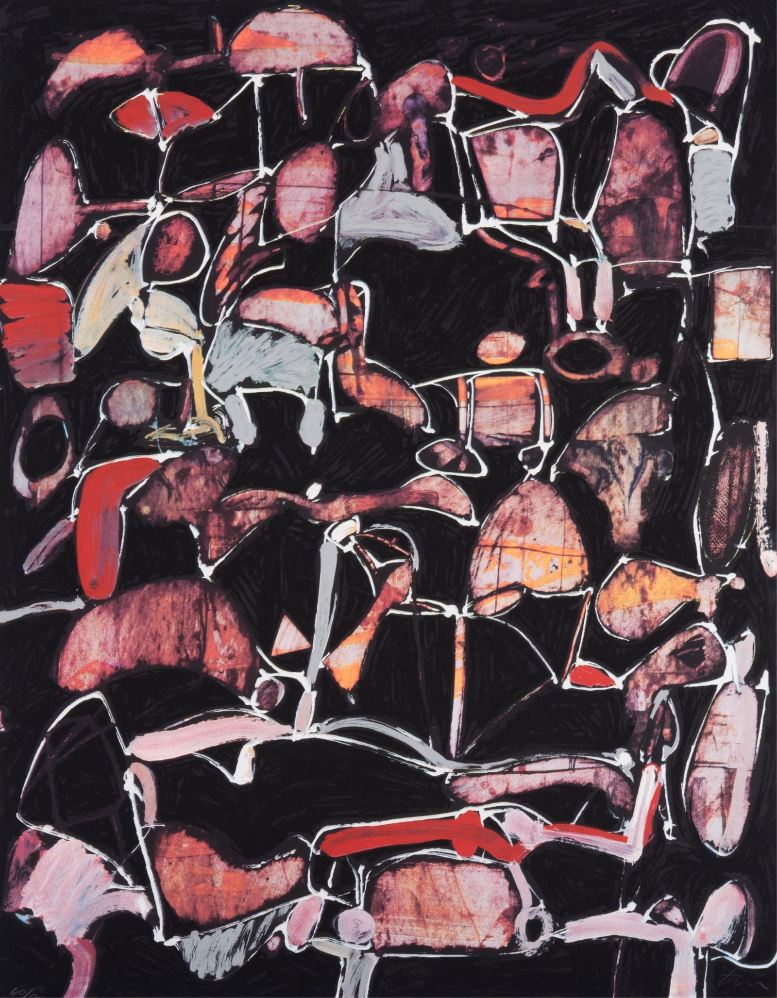 Ernest Tino Trova, Missouri (1927-2009), Personae / Etc., Portfolio of Eight 10-color screenprints, (1 of 11)