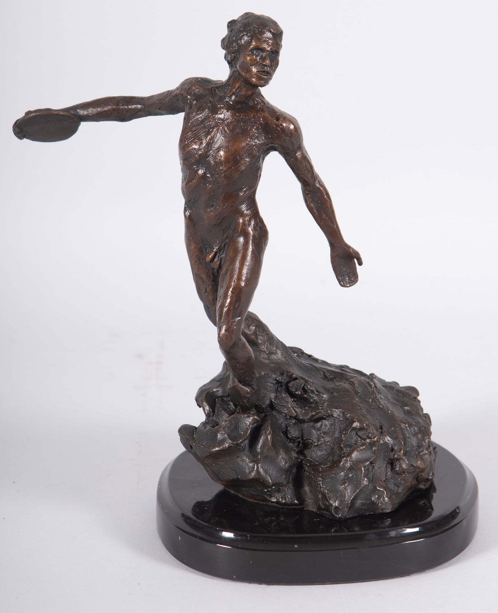 Claude Mette, 20th Century, Disc Thrower, bronze, ed. A.P. (1 of 4)
