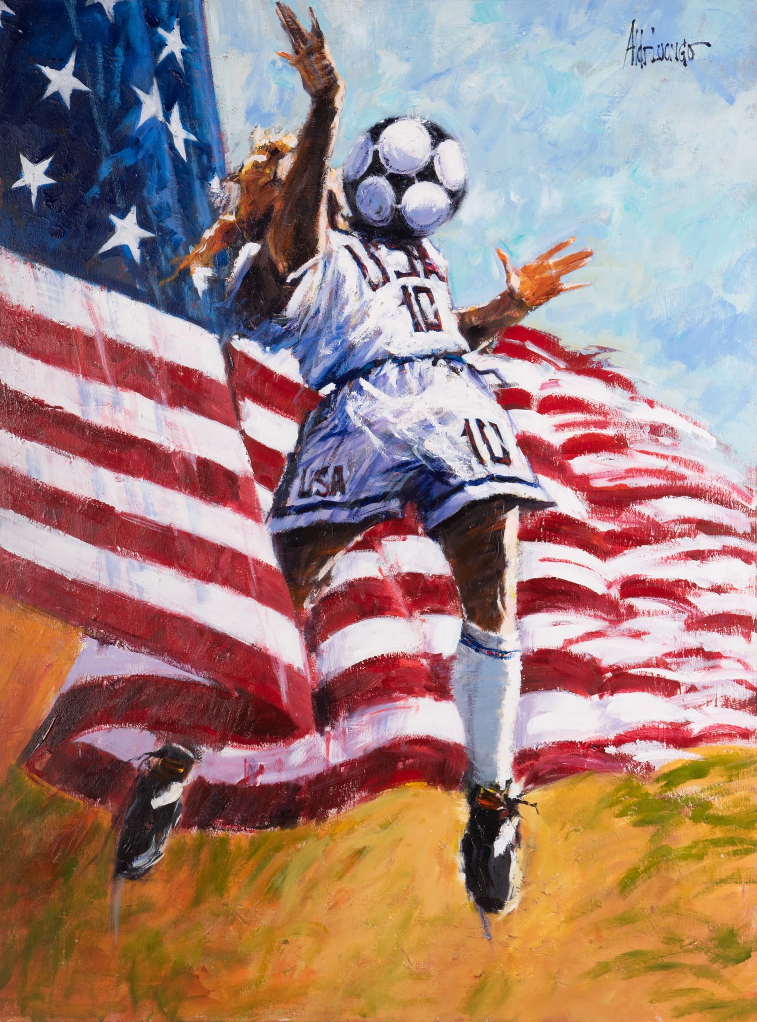 Aldo Luongo, Italian (b. 1940), America's Team, 1996, oil on canvas (1 of 5)