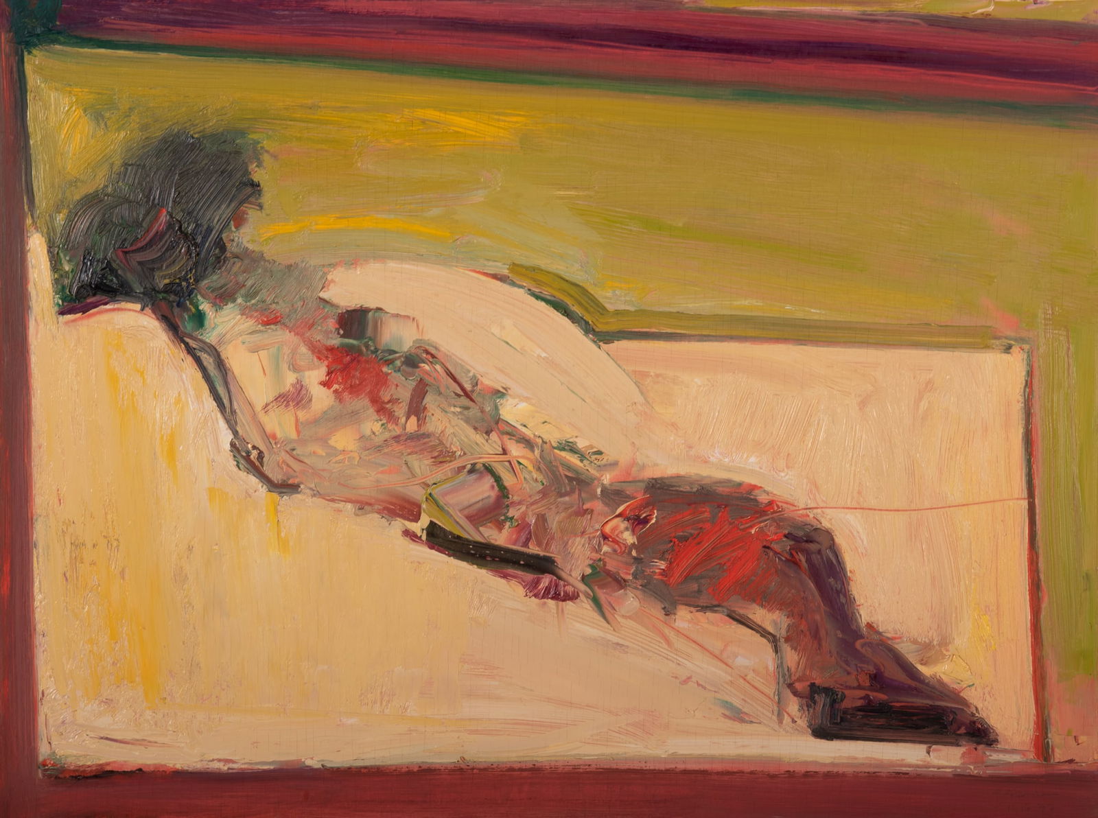 John Goodman, American (b. 1950), Landscape #15, 1997, oil on panel: John GoodmanAmerican, (b. 1950)Landscape #15, 1997oil on panelsigned, dated, and titled on the reverse, framed.18 x 24 inches