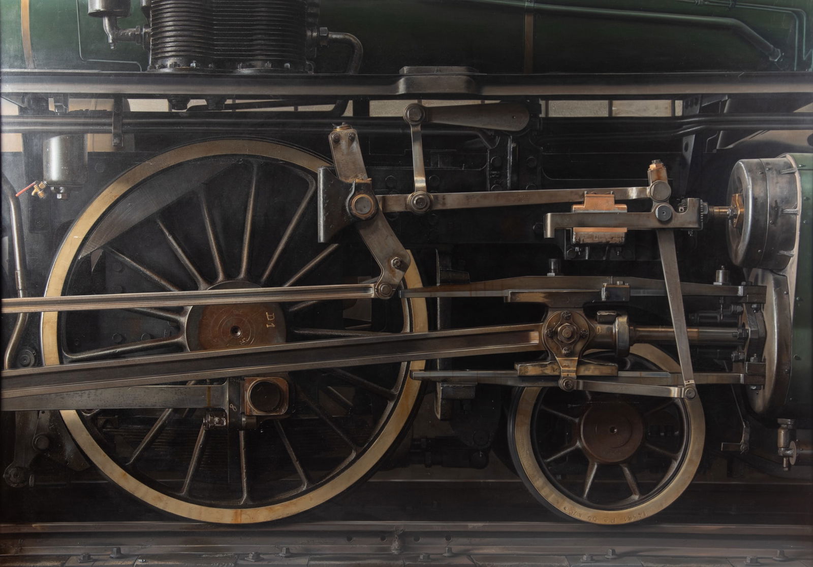 Artist Unknown, 20th Century, Train Detail, oil on canvas (1 of 10)