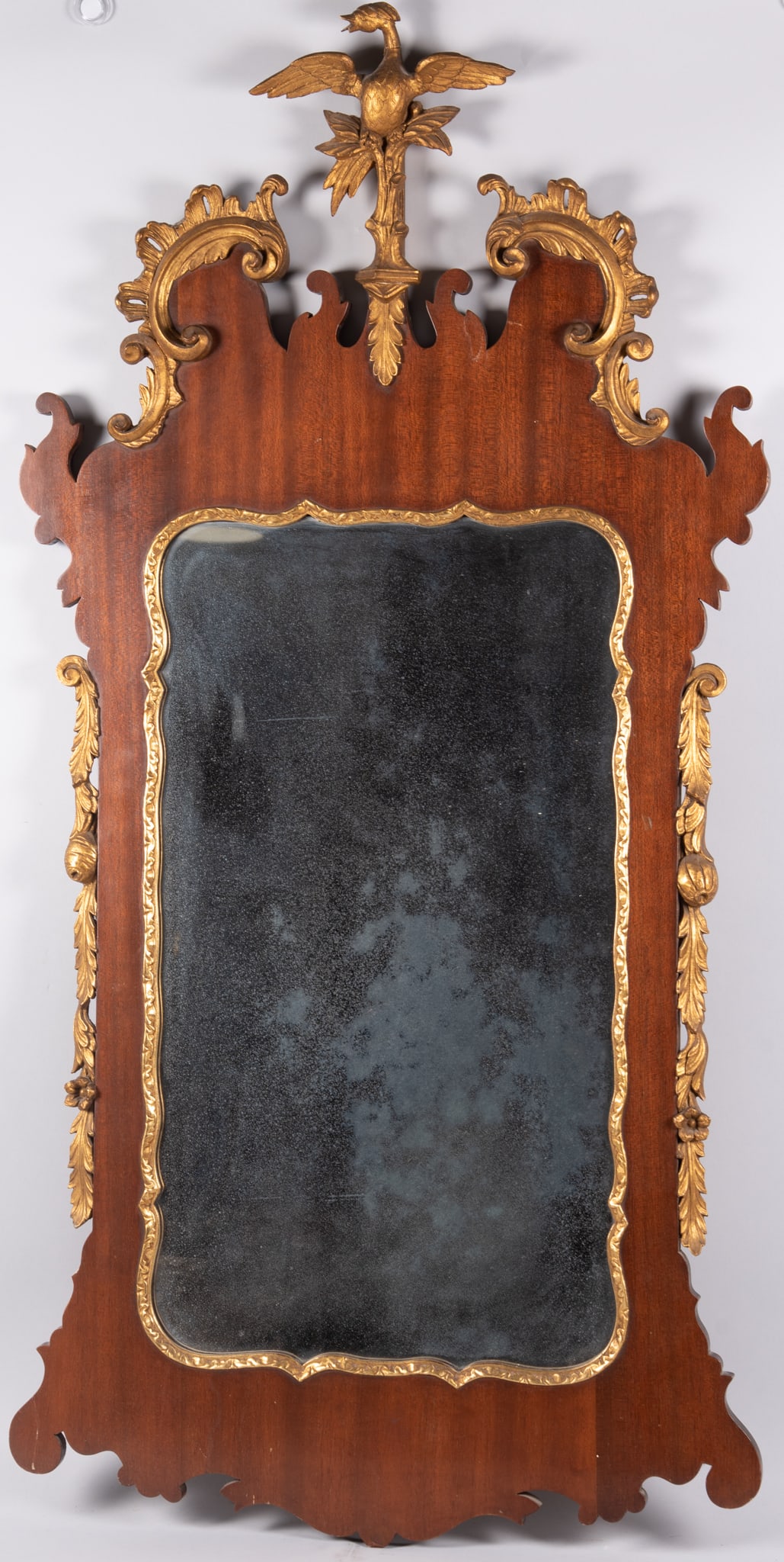 Antique American Federal Mahogany Wall Mirror (1 of 3)