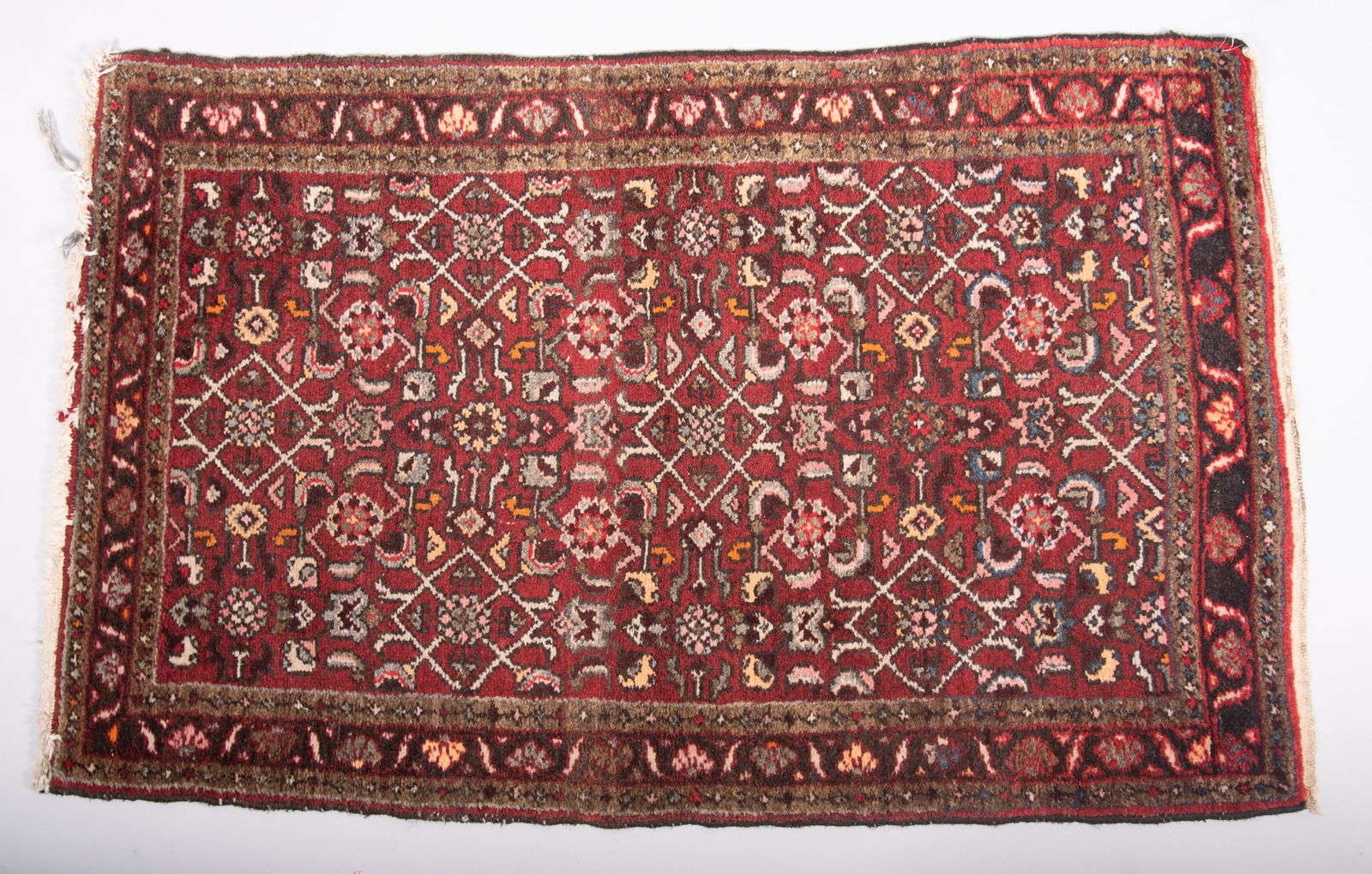 Handwoven Persian Hamadan Throw Rug (1 of 3)