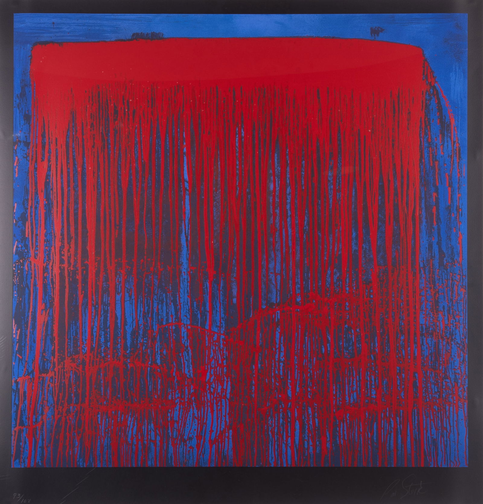 Pat Steir, American (b. 1940), Berlin Waterfall, 1993, Screenprint in colors on wove paper, ed. (1 of 6)