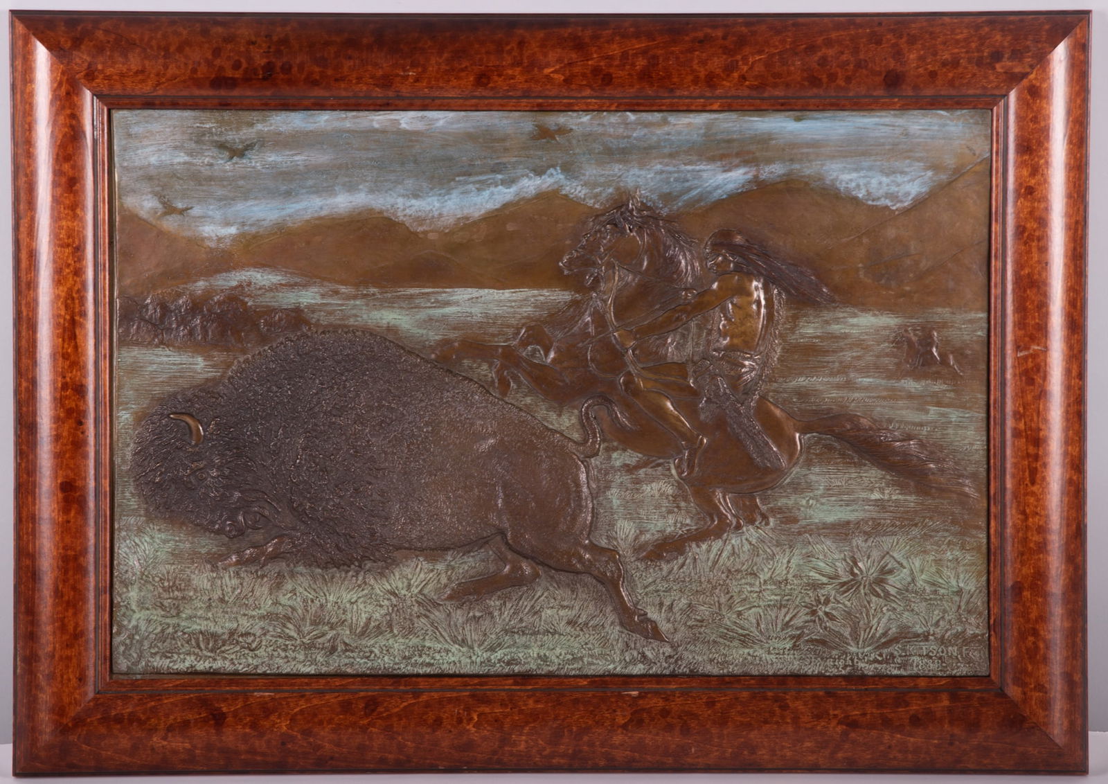Samuel James Kitson, New York, Massachusetts / England, Italy (1848-1906), Buffalo Hunt, 1888, (1 of 5)