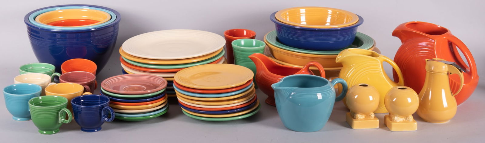 Collection of Colorful Fiesta Ware Table Services (1 of 5)