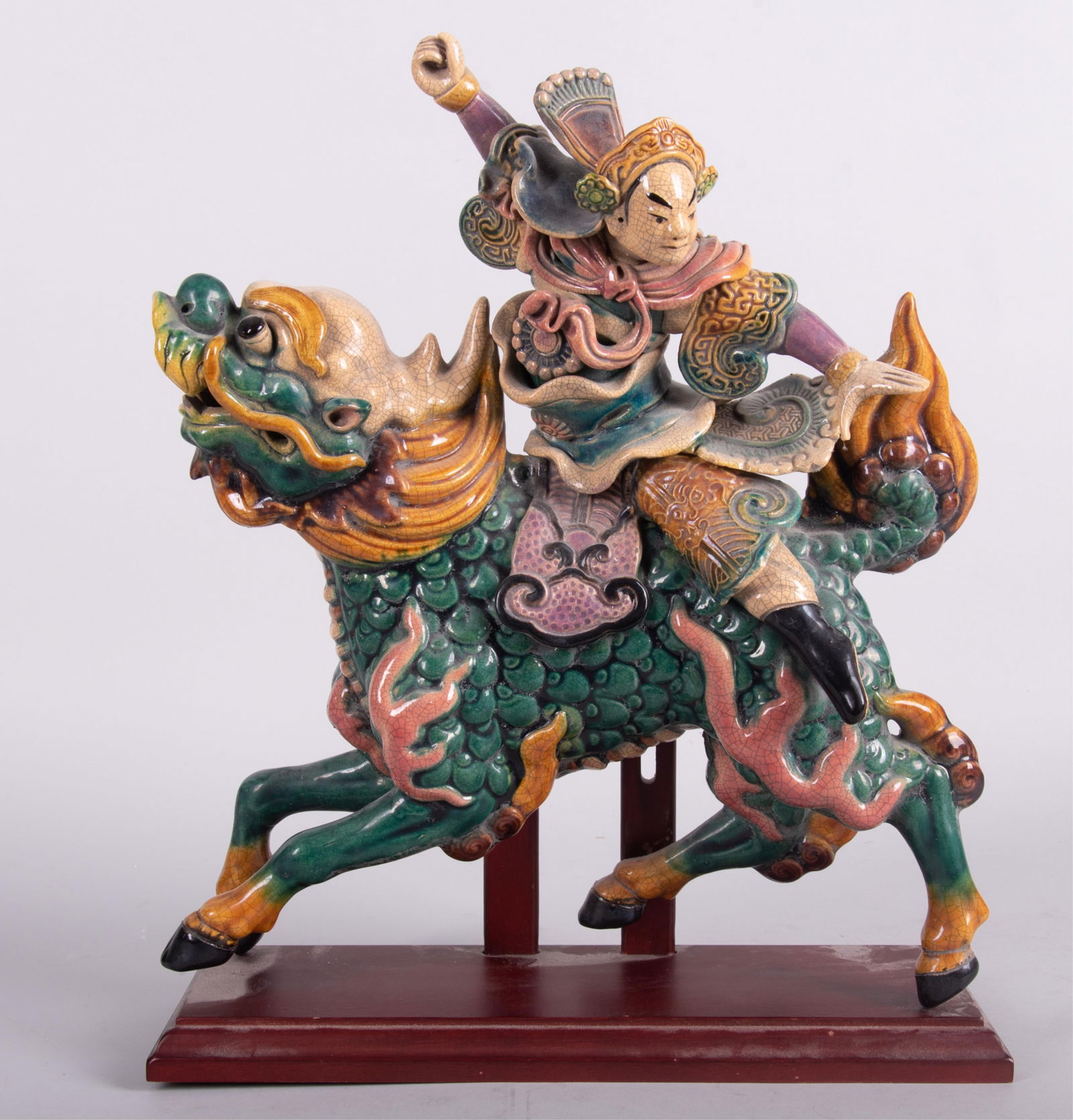 A Chinese Glazed Ceramic Roof Tile (1 of 4)