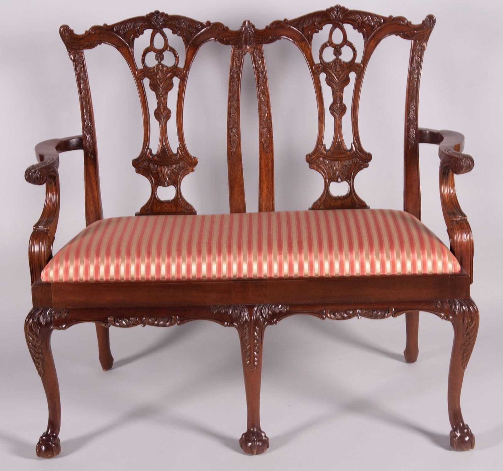 Chippendale Style Settee (1 of 4)