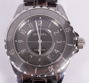 Chanel J12 Charcoal Watch-Automatic- Grey Dial