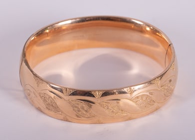 Antique Gold Filled Bangle Bracelet