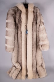 Ladies Saga Fox Full Length Coat Retailed by The Fur Centre, Saint Louis