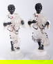 Pair of Antique Venetian Glass Blown Blackamoor Candle Holders