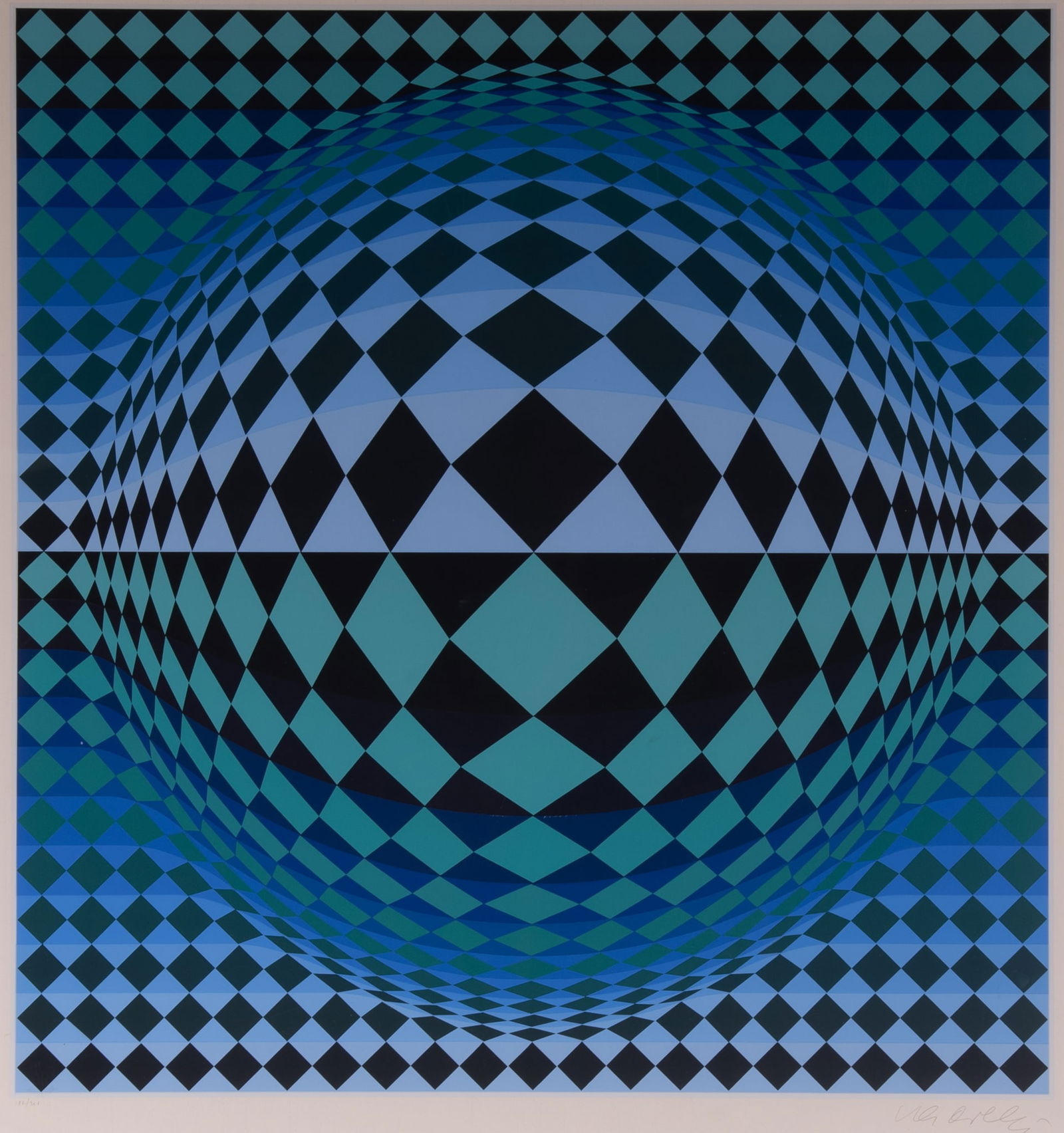 Victor Vasarely, Hungarian/French (1906-1997), Untitled, silkscreen (1 of 5)