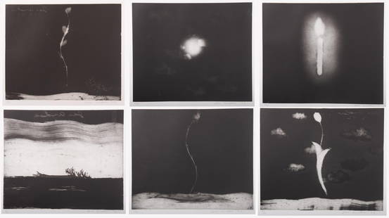 Joe Andoe, American (b. 1955), Portfolio of 6 Aquatints, 1993, six framed aquatints from the: Joe AndoeAmerican, (b. 1955)Portfolio of 6 Aquatints, 1993six framed aquatints from the portfolio, ed. 35/35each signed, dated, and numbered in pencil lower margin, framed.sheet: 19 x 20 1/2 inches