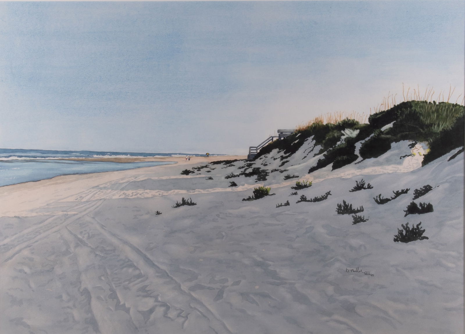 Buddy Miller, American , Ocracoke, 1995, watercolor on paper (1 of 5)