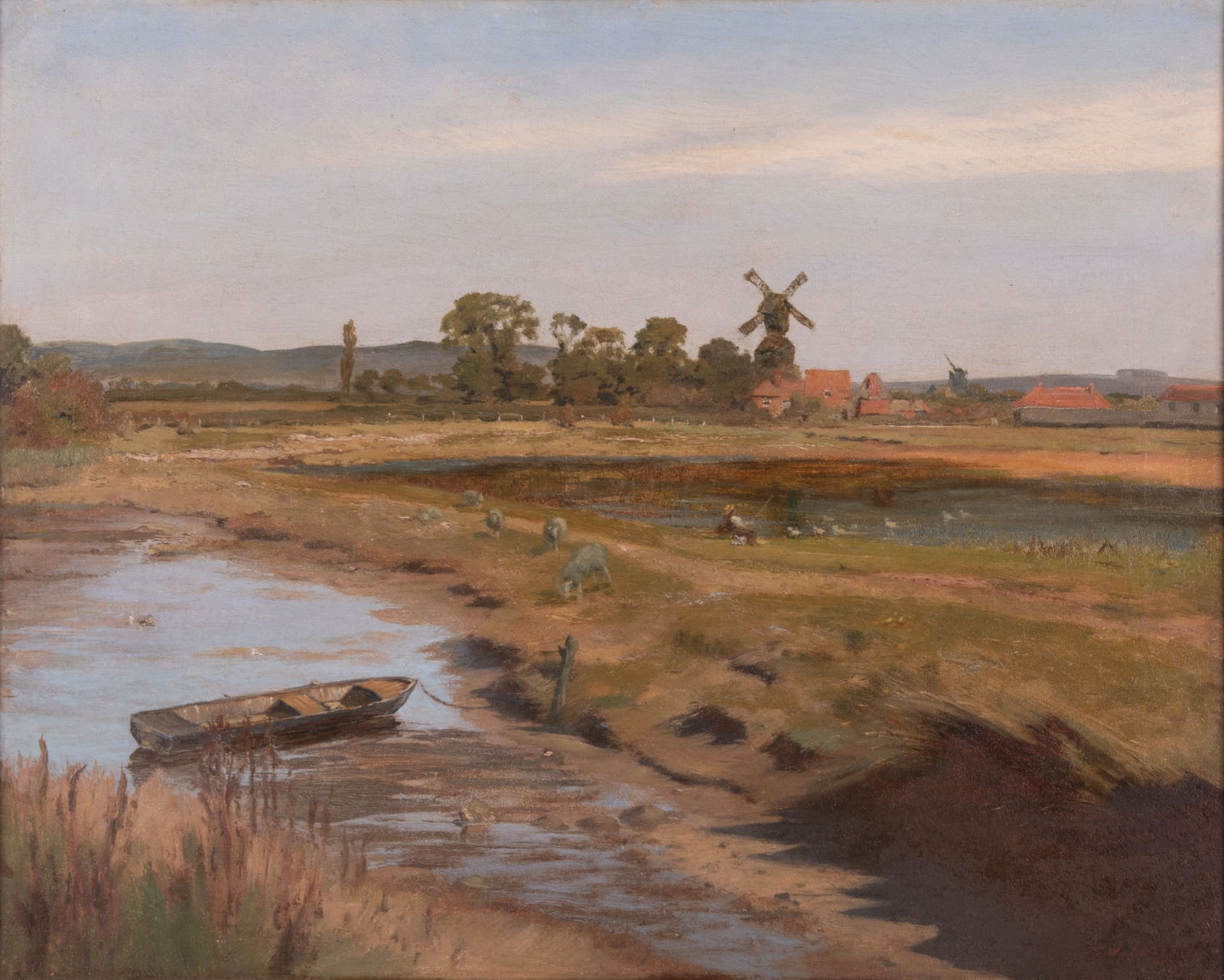 James Haylar, England (1829-1920), A Sunny Afternoon, Oil on Canvas (1 of 6)