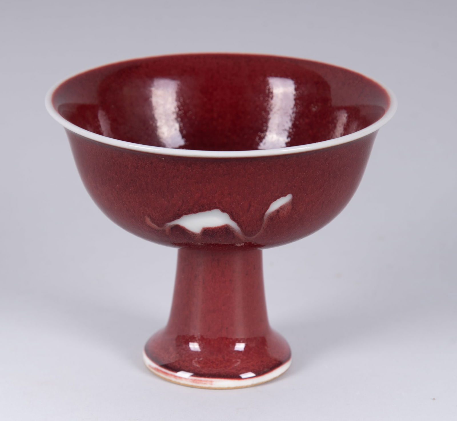 A Chinese Sang de Boeuf Stem Cup (1 of 3)