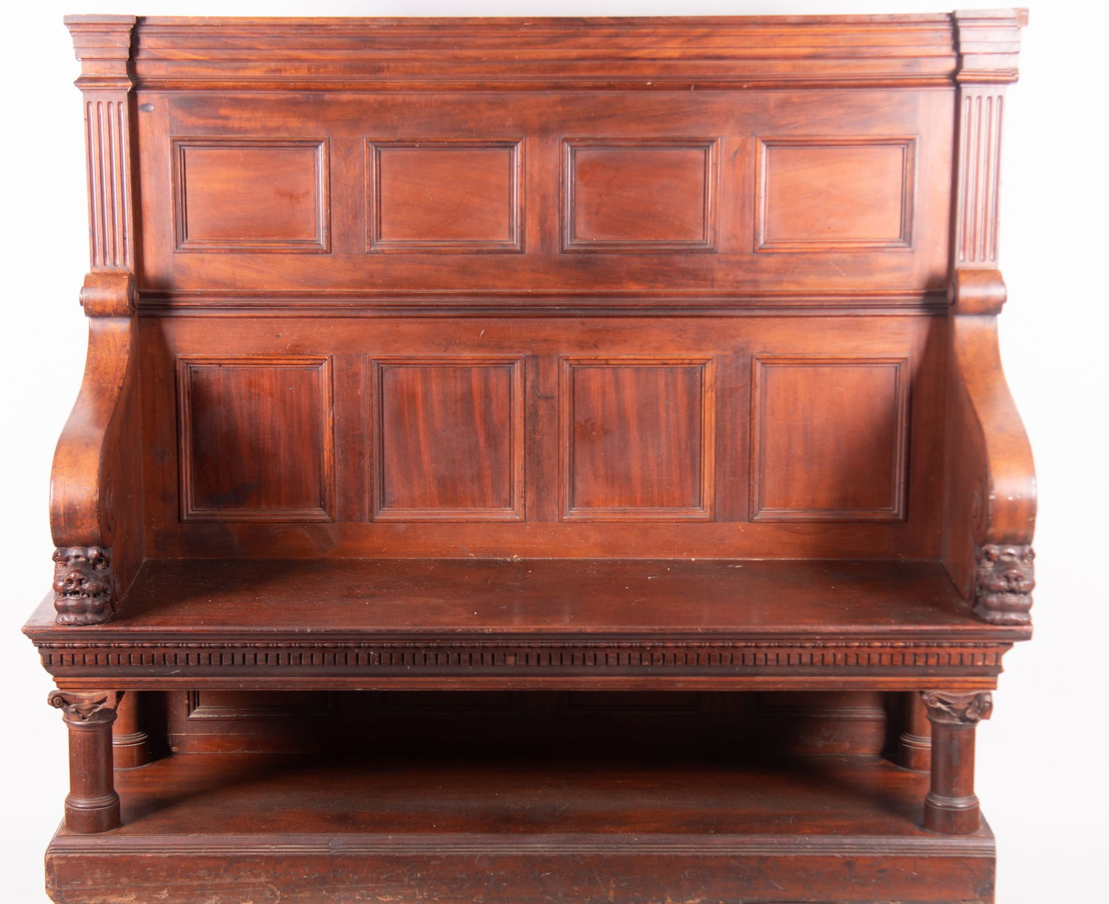Eighteenth Century English Oak Hall Bench (1 of 4)
