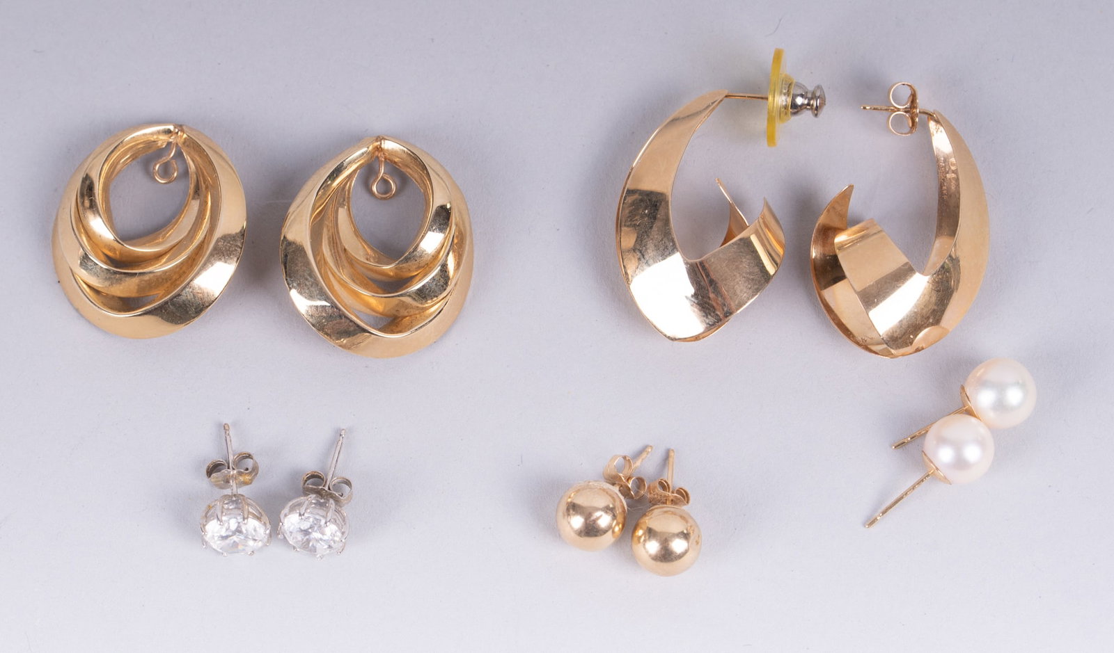 14K Yellow Gold Earrings, Earring Jackets & Studs (1 of 2)