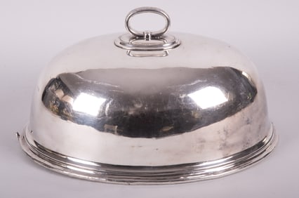 19th Century English Walker & Hall Sheffield Silver Plate Dome Cover