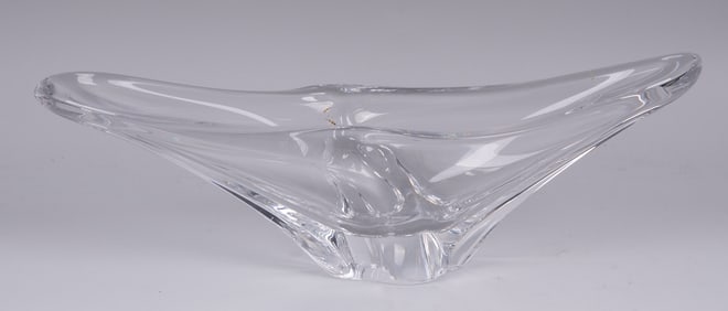 A Mid-Century Modern Crystal Bowl by Daum