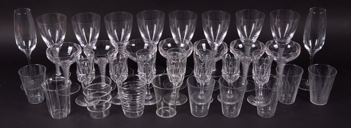 A Large Selection of Vintage Bar and Stemware