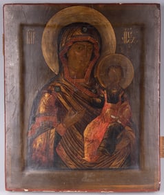 Unknown Artist, Icon of the Mother of God of Smolensk, egg tempora on wood