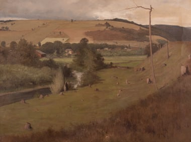 Hermann Hartwick, New York, Munich (1853-1926), New England Landscape, oil on canvas