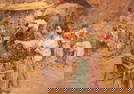 Giuseppe Pitto, Italy (1857-1928), Grape Market at Naples, oil on canvas