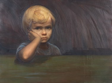 Francisco Masseria, Argentina (1927-2002), Portrait of a Young Boy, 1968, oil on canvas