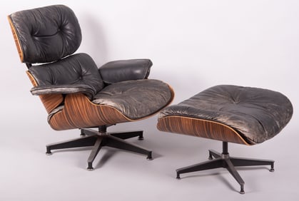 Early Herman Miller / Eames Rosewood Lounge and Ottoman