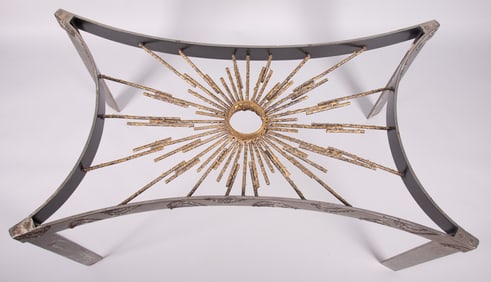 Brother Melvin Meyer, American (1928-2013), Brutalist Mixed Metal Dining Table