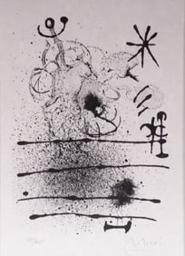 Joan Miro, Spanish (1893-1983), Herbes d'Ete, lithograph on Japon paper, ed. 25/165